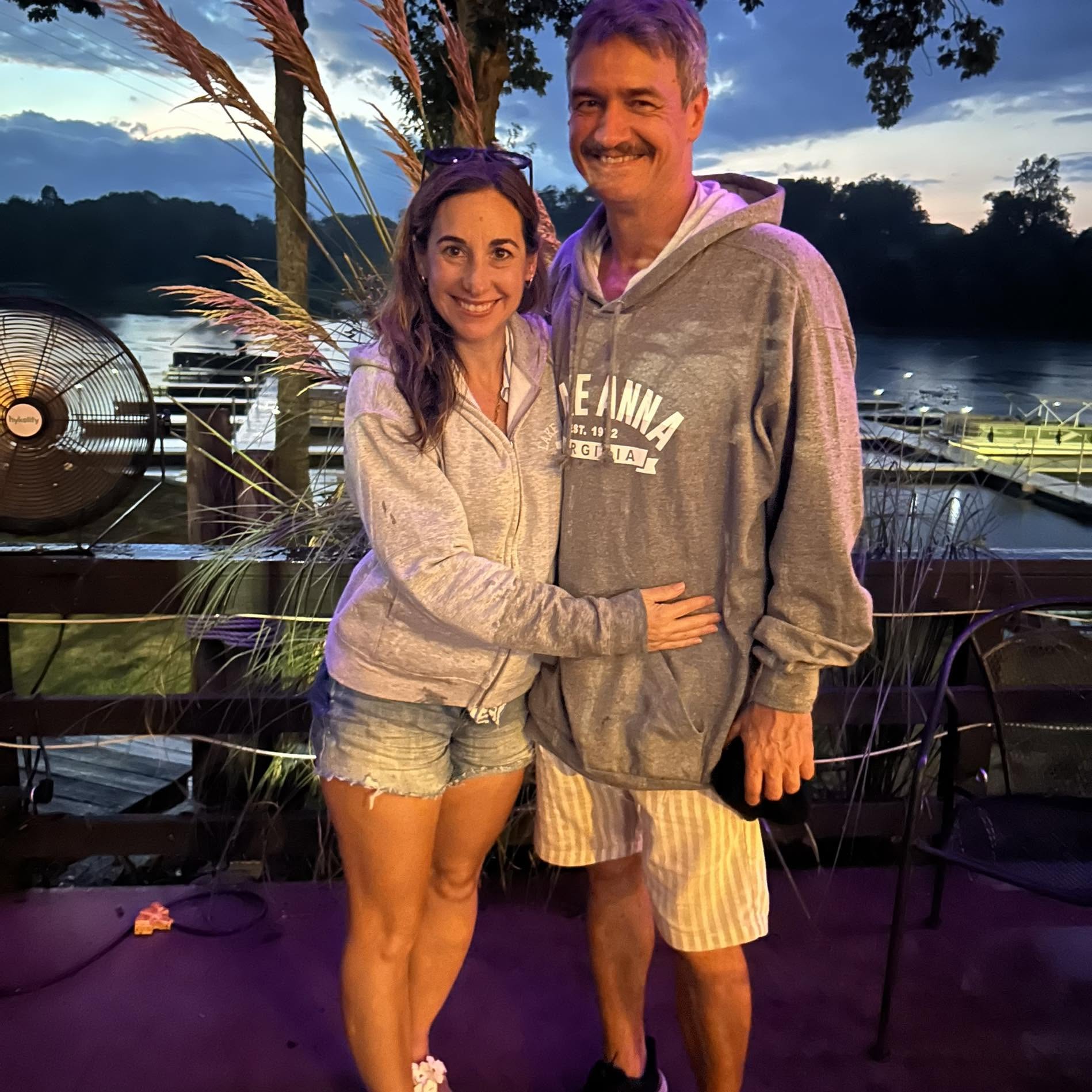 Bruce Porter Jr. and his wife Emme Porter at their seventeenth wedding anniversary