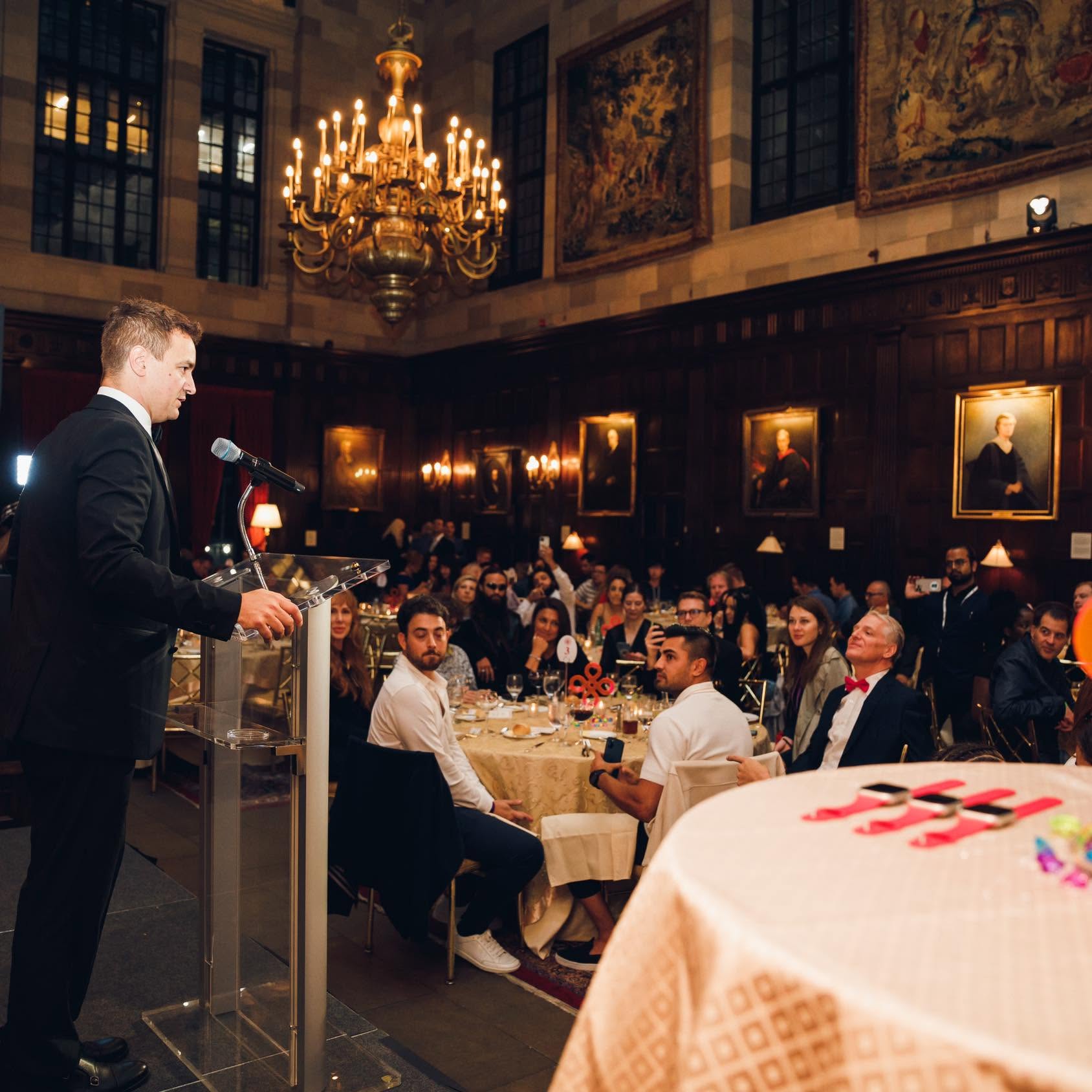 Bruce Porter Jr. speaking at the Washington Elite Gala