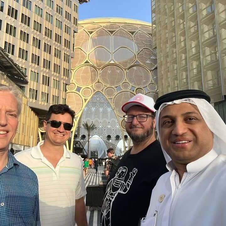 Bruce Porter Jr. with friends in Dubai